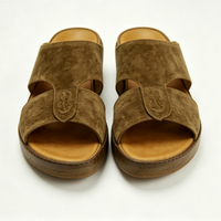 Sandales arabes du Moyen-Orient, Dubai, cuir véritable italien, fabrication artisanale, confort classique, pantoufles émiratiennes pour hommes du Golfe