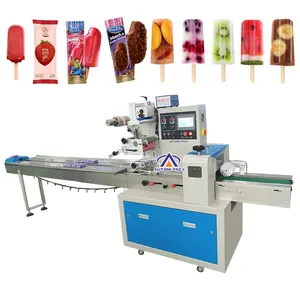 Fácil De Operação Preço De Fábrica ATM-250B Biscuit Ice Cream Bar Cone Chocolate Ice Cream Box Packing Machine