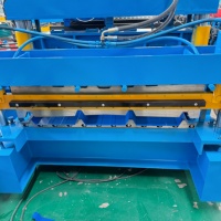 Máquina Automática de Doble Capa para Fabricación de Techos, para Láminas Corrugadas y Trapezoidales, Venta al por Mayor de Fábrica