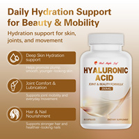Capsules d'acide hyaluronique haute puissance, non OGM, favorisent le confort des articulations, l'hydratation de la peau et la nutrition des cheveux et des ongles