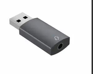 2in1 USB 외부 사운드 카드 USB 3.5mm 잭 오디오 마이크 헤드폰 어댑터 PC 노트북 사운드 카드 용