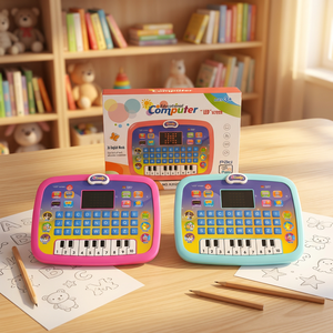 LED Screen Learning <b>Tablet</b> <b>Keyboard</b> Educational Toy Mini Laptop Alphabet Numbers Music Piano Early Education 3-6 Years Alkaline - Product Image 6