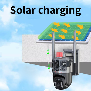 Vesafe ngoài trời 2 ống kính 4MP <span class=keywords><strong>CCTV</strong></span> PTZ giám sát di động wifi an ninh máy ảnh de seguridad bên ngoài V380 ống kính kép năng lượng mặt trời máy ảnh - Product Image 2