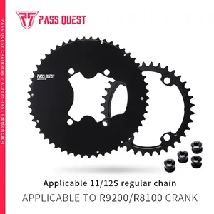 PASS QUEST 110bcd <strong>Chainring</strong> for <strong>Shimano</strong> ULTEGRA R8100 Dura-ace R9200 48-35T 53-39T 54-40T 56-42T 60-46T 12S Road Bike Chainwheel - Product Image 2