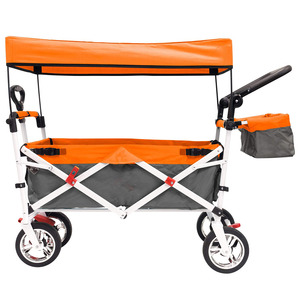 Klapp wagen Wagen Hochleistungs-zusammen klappbarer Nutzfahrzeug All Terrain Outdoor Patio Garden <span class=keywords><strong>Beach</strong></span> Wagon Cart - Product Image 2