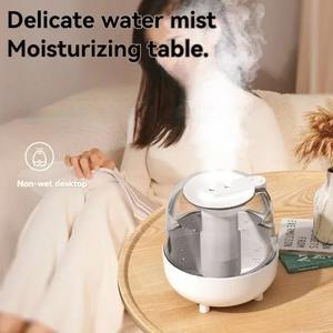 Humidificador USB de Gran Capacidad de 4L con Luz Nocturna, Triple Filtro Hidratante, Puede Agregar Difusor de Aceites Esenciales, Humidificador de Aire - Product Image 4