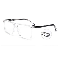 Montures de lunettes carrées en acétate unisexes WFD-MF1039 en gros pour tous les visages avec des lunettes Spring Temple Spectacles Lunettes
