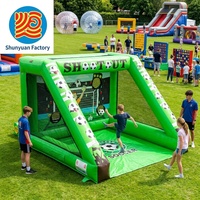 Château Gonflable de Football pour Enfants, Interactif et Portable, Jeux Gonflables pour Carnaval, Structures Gonflables Interactives