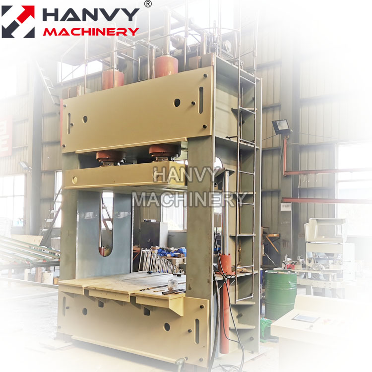 Hanvy 400ton HY2154*5/4C 5ft plywood cold press for Egypt and Russia