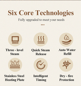 3/4 ホールド商用産業用立型蒸気炉スクリーン制御ステンレス鋼電気ガス8000W食品蒸し器 - Product Image 4