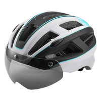 Casque d'équitation léger en gros 2023 meilleur casque de vélo adulte vente chaude avec lentille de lumière Rechargeable LED casque vtt