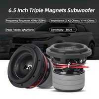 4 Ohm Active/Passive DJ Bass Subwoofer Haut-parleur Accessoires Neodymium Original Equipment Dual Magnetic Fifty Core Car DC 12V