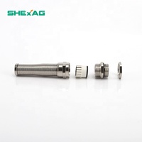Presse-étoupe PG à décompression spirale pour câble, en laiton nickelé de haute qualité, IP66, laiton, acier inoxydable