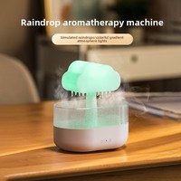 Nouvel humidificateur d'air Prodcute Rain Cloud avec 7 couleurs changeantes, lumière d'ambiance, son de goutte d'eau, thérapie sonore pour chambre à coucher, salon, bureau
