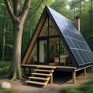 Casa contenedor solar triangular de estilo europeo para apartamento y oficina, hecha de acero de panel sándwich para uso doméstico - Product Image 1