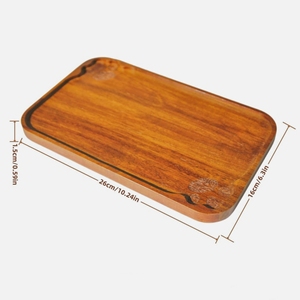 Piccolo piatto di <span class=keywords><strong>legno</strong></span> di Acacia gatto zampa vassoio da Dessert <span class=keywords><strong>per</strong></span> il tè del pomeriggio vassoio decorativo da tè <span class=keywords><strong>per</strong></span> il tavolino da caffè - Product Image 6