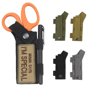 Tactical Medical EMT forbici guaina Outdoor EDC Tools MOLLE Pouch torcia coltello fondina borsa da caccia