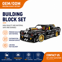 Ensemble de blocs de construction GULY 10637 Challenger Supercar, modèle de voiture RC statique et améliorable à l'échelle 1:8, 3751 pièces, briques d'assemblage DIY