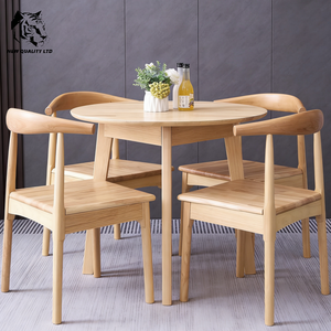 Meubles de salle à manger en bois massif, table ronde, nouvelle mode, prix compétitifs, sur mesure, en stock, prêts à être expédiés, vente en gros Chine. - Product Image 5