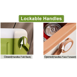 6 एल कूलर बॉक्स छोटे बर्फ बॉक्स कूलर पोर्टेबल हार्ड प्लास्टिक के लिए आउटडोर पिकनिक यात्रा कस्टम लोगो उपहार ब्रांडेड - Product Image 5