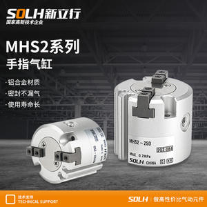 Pinza Neumática de Dos Mordazas MHS2, Cilindro de Sujeción - Product Image 3