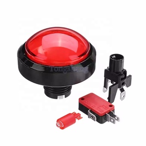 Arcade trò chơi Thiết bị chuyển mạch Arcade phụ kiện 100 mét Dome nút bắt đầu với ánh sáng LED chiếu sáng Push nút - Product Image 2
