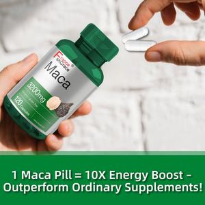 Suplemento Premium de Extractos de Maca 3200 mg 120 Cápsulas Apoyo Energético para Mujeres y Hombres Cápsulas de Maca - Product Image 3