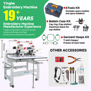 Yinghe เครื่องเย็บปักถักร้อยแบบแบน2หัวระบบคอมพิวเตอร์ด้วย902ประสิทธิภาพสูงใหม่ - Product Image 6