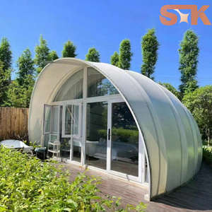 Hotel Móvil de Lujo, Cabaña Modular Prefabricada para Resort al Aire Libre, Spa, Jardín, Glamping, Estadía Vacacional con Puerta de Vidrio SXKON Glamp - Product Image 1