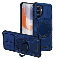 Étui de téléphone magnétique tendance avec support et protection d'appareil photo pour Samsung A17 A27 A37 A57, accessoires de téléphone pour Samsung S24 S25 S26 Ultra