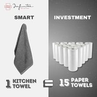 Ensemble de torchons de cuisine en tissu gaufré de luxe, très absorbants, séchage rapide, durables, réutilisables, écologiques, chiffons de nettoyage en microfibre pour la maison