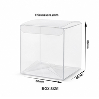 Boîte PET transparente avec trou de suspension pour emballage électronique visible, étui transparent pour produits numériques 3C, boîte à détails latéraux saillants