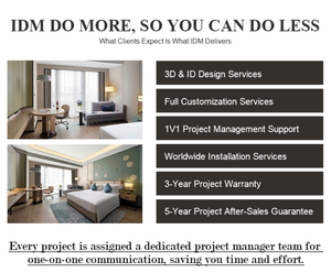 Muebles de <span class=keywords><strong>Hotel</strong></span> IDM, Juego de Habitación Moderno con Cama Doble de Madera Personalizada y Sofá, Proveedor para Proyectos de Hoteles Boutique de 5 Estrellas - Product Image 6