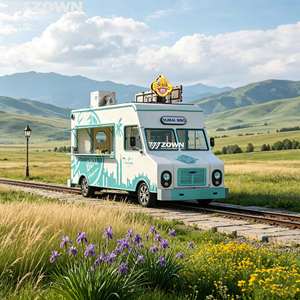 Commercial Electric Drivable Food Truck Heavy‑Duty Stainless Steel Food Cart For Street Vending And Mobile Restaurant - Product Image 1