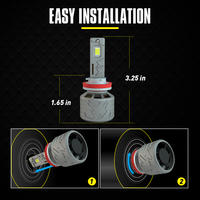Ampoules LED L6 H8/H11 Ampoules pour voiture 9-16V 240W Lumière blanc superbe 10000lm 6500K Phare de voiture