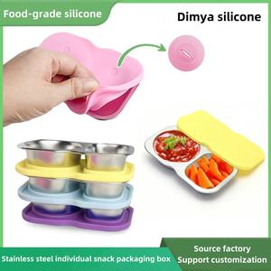 Lonchera Infantil de Acero Inoxidable 304 con Tapa de Silicona, Hermética, para Niños - Product Image 3