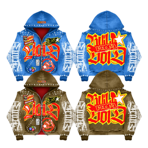 Felpa con Cappuccio Personalizzata da Uomo, <span class=keywords><strong>Moda</strong></span> Maschile, Stampa DTG su Cotone Pesante, Vendita all'Ingrosso - Product Image 1