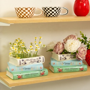 <span class=keywords><strong>Vaso</strong></span> Decorativo a Forma di Libro in <span class=keywords><strong>Ceramica</strong></span> Stile Nordico, Moderno e Creativo per <span class=keywords><strong>Piante</strong></span> Succulente, Decorazione Casa e Matrimonio - Product Image 2