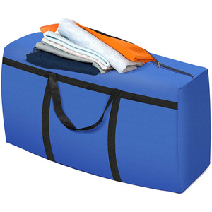 Waterproof Heavy Duty Extra Large Clothing Blanket Blue Moving Totes Storage Bags