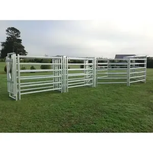 Fornecimento direto da fábrica de aço galvanizado metal cavalo gado painéis cerca para ovelhas curral
