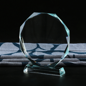 Trophée en cristal vierge de l'usine du Zhejiang, gravable et imprimable, pour compétition, récompense, plaque commerciale - Product Image 2
