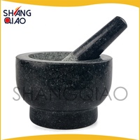 Mortier et pilon poli mortier et pilon vente chaude granit herbe et épices outils boîte blanche ou boîte de couleur 300 ensembles