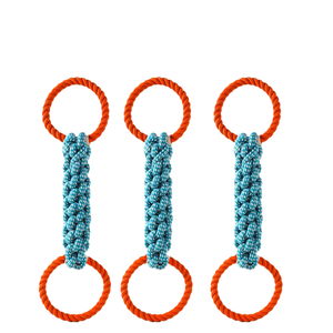 Komik Evcil Hayvan Köpek Çiğneme Eğitim Oyuncakları Dambıl Tenis İpi Köpek Oyuncağı - Product Image 1