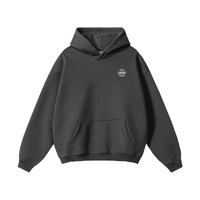 Sweat à capuche personnalisé 500-600 g/m² de haute qualité, délavé à l'acide, hiver, coupe oversize, épais, imprimé, pour hommes, fabricant de vêtements de club