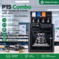 Printer 3D Bamboo P1S Kompatibel EU UK Versi Terbuka Tanpa Batas Pemasangan Global Tanpa Batasan