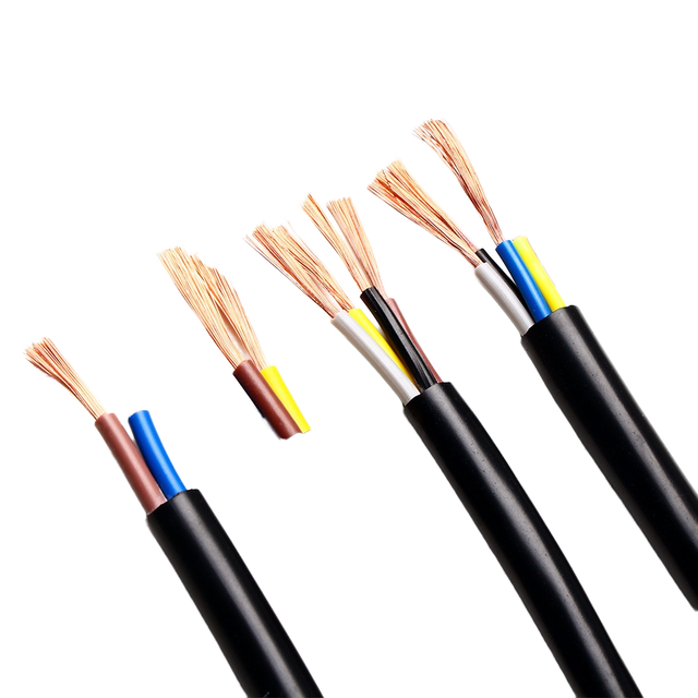 RS485 Electric Wire Signal Control Shield Cable RVVP RVV with 2/3/4/5/6 Core Copper PVC Insulation 0.5mm-6mm Sizes
