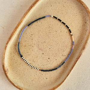 Vòng cổ hạt thủy tinh nhỏ với họa tiết trái tim mạ vàng bạc người bạn tốt nhất đơn giản dây chuyền thanh nhã Boho đa đính cườm choker - Product Image 4