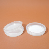 Boîte cylindrique en plastique personnalisée de 30 ml/30 g/2 oz en PP pour poudre libre, emballage cosmétique exquis