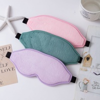 Masque de sommeil 3D en peluche, occultant la lumière, en Lycra et soie glacée, idéal pour les voyages et la sieste (vente en gros)