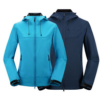 Groothandel op maat gemaakte hooded outdoor zip-up softshell buitenkleding fleece waterdichte winddichte softshell jas